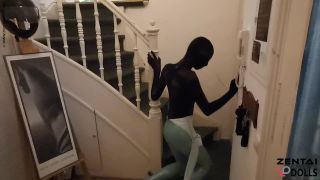 Zentai love in public-4