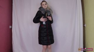 A Teen Girl Is Just Dancing In A Down Jacket  No Porn Video For Down Jacket Lovers 1080p-8