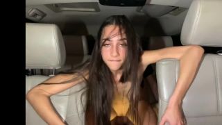 [Amateur] BELLA SKIES horny Latina teen cum dripping car sex and sloppy head -8