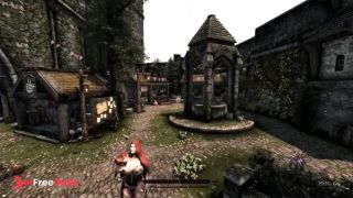 [GetFreeDays.com] Redhead Giantess has fun in the City - Skyrim Giantess Sex Film May 2023-9