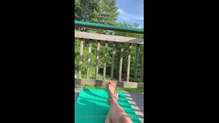 femdom boots findomchristine  Post yoga toes on my gorgeous deck, femdom on femdom porn-9