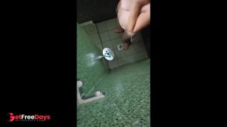 Aussie Slut Fucking Dildo after Shower-5