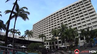 Chihiro Akino and her date get naked in Macao creampie Chihiro Akino-1