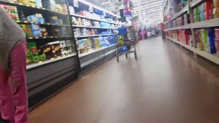 Lots of accidental upskirts from slutty girl in supermarket-4