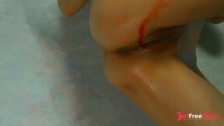 Japanese milf masturbates during her period-9