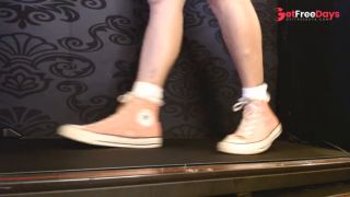 [GetFreeDays.com] Walking in Pink Converse High Top Sneakers Ruffled Socks Sex Leak April 2023-3