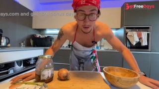 [GetFreeDays.com] young Italian guy has it in the kitchen with a big cucumber Adult Leak July 2023-2