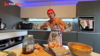 [GetFreeDays.com] young Italian guy has it in the kitchen with a big cucumber Adult Leak July 2023-3