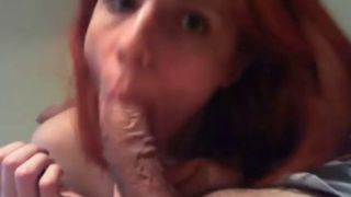 Hot sexy redhead girlfriend blowjob and ass fuck on webcam - Amateur-1