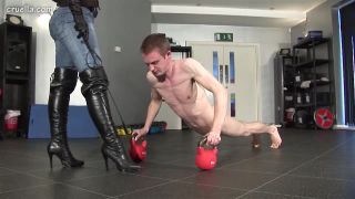porn video 45 empress jennifer femdom Cruella - Mistress Jo - The Gym Wimp, toilet slave training on masturbation porn-2