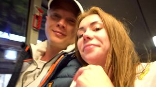Mia Bandini's Sultry Public Blowjob Double Decke Action!-9