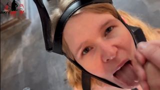 Bikergirl 97 - Extrem - Teen Sklavin benutzt fixiert ins maul gespritzt - Amateur-5