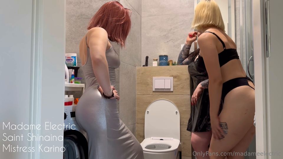 free video 20 Madame Electric – Toilet Domination on masturbation porn femdom control