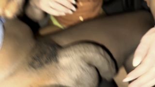 7143 HIs Blond Wife Love Car Sex with BIG BLACK COCK Joss Les...-6