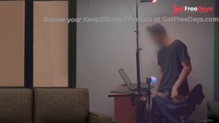 Str8 daddy watching porn in the stepsons room xxx CUMSHOT-1