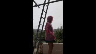 UKCuteGirl () Ukcutegirl - gardening in pink pvc cuz its raining out 14-08-2020-8