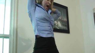 adult video 49 Demanding blonde uses her slave in various ways from fucking his mouth with her foot to using him as a human dildo. on blonde porn foot fetish cuckold-1