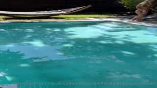 Layla Rayne - Pool Cleaner Fuck Hot Nude Blonde (Euro sex)-1