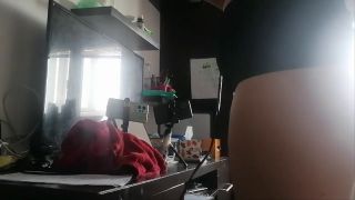 PinkyMadame - Amateur wife tries on clothes and cuts them off. Brunette hairy pussy, big tits, big ass.-2