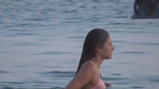 Wet teen girl nearly loses her bikini Nudism!-7