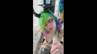 Femdom porn   Lyssy @heylyssten  Suck Glass Dildo [SD 1920p] 2025 fetish-5