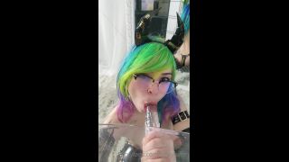 Femdom porn   Lyssy @heylyssten  Suck Glass Dildo [SD 1920p] 2025 fetish-9
