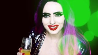 xxx video clip 39 latex femdom Empress Poison – Stay in and CHUG, jerkoff encouragement on fetish porn-2