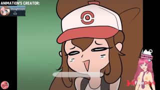 Hilda from Pokemon offers her huge butt to her trainer Doughroom animation - Jazziuu-2