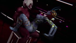 Big Tits The she-devil Mizara Fucks in a nightclub with a Demon.-6