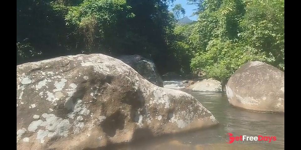 Cachoeira refrescando