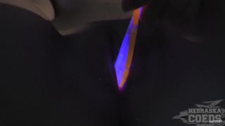 NebraskaCoeds 20160503 19yo sharlote penetrating her virgin pussy with glowsticks to stretch herself-1