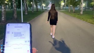 Deluxe Bitch - Cumming hard on a walk in a public park with a remote - controlled vibrator - Public orgasm-8