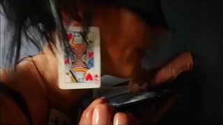 CorujaPreta Poker-Lady-Working-On-Cock-Milking-Glory-Hole-9