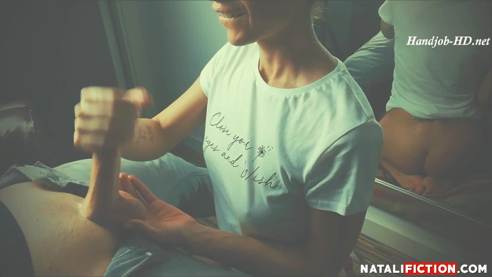 online adult clip 17 Handjob and Big Cumshot in Mouth – Natali Fiction on handjob porn 
