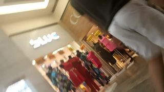 Voyeur follows fit young couple in shopping mall teen -4