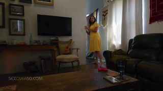 Seduce A hot Milf Stepmom Sucks her Stepdaughters boyfriends Cock till he cums in her face. - GET OUT-3
