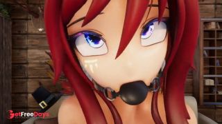 [GetFreeDays.com] Hentai Vtuber Elfie Love squirts w dildo in black latex suit and ball gag 3D  VRCHAT  MMD Adult Stream June 2023-3