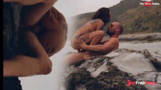 German amateur couple enjoy sensual fuck outdoors at the beach - MyDirtyHobby German amateur sex-9
