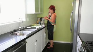 Tanya Tung has fun in the kitchen Milf!-0