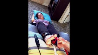 video 2 Ariel tickled at NEST by a Friend - m/f - feet porn feet crush fetish-8