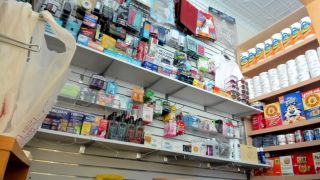 7134 Female Store Clerk Masturbating at Work while Serving Cu...-6