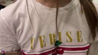 Ellie Moore - Cute schoolgirl in round glasses got a facial Full HD-1