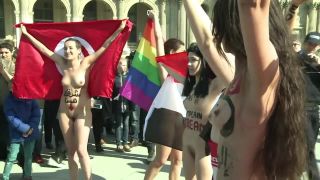 xxx video clip 47 Protesta desnudas en Paris | hidden camera | webcam -8