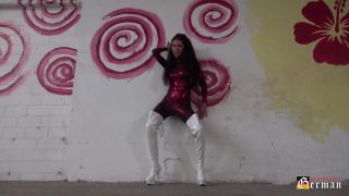 free adult clip 6 my fetish Mistress Susi - Red Fetish Catsuit, fetish on femdom porn-0