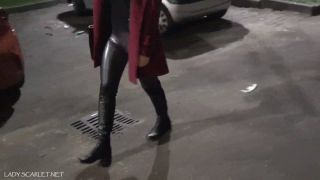 Boot worship in the parking - LadyScarlet (FullHD 2024) New Porn-0