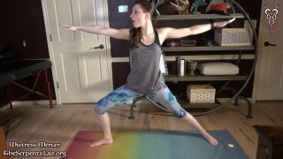 ﻿Strapon Mistress Mercer starring in video ‘Caught Playing during Yoga after Headstand Cumming’ (Toys)-0