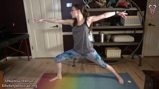 ﻿Strapon Mistress Mercer starring in video ‘Caught Playing during Yoga after Headstand Cumming’ (Toys)-2
