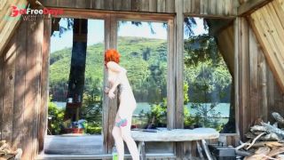 naked outdoor cabin embarrassment desperation-0