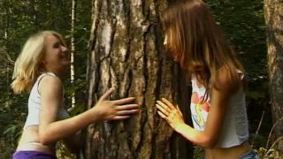 Lesbian sex in the  forest-2