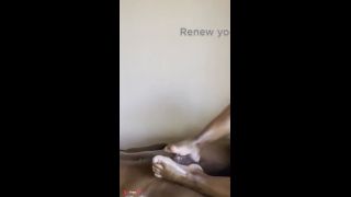 Ebony Footjob Cumshot-6